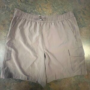 DSG Boys Adventure Short Athletic Fit Hits Above The Knee Warm Mushroom Size L (